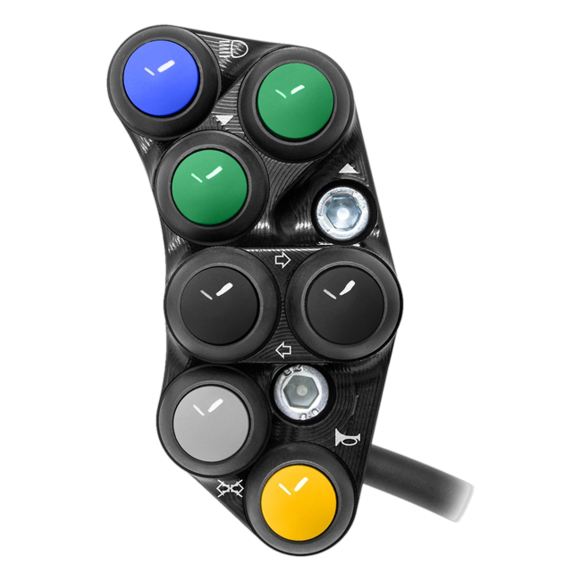 JetPrime JP PS AP046 Aprilia Tuono 457 — Street Left Handlebar Switch (Black) — view 3