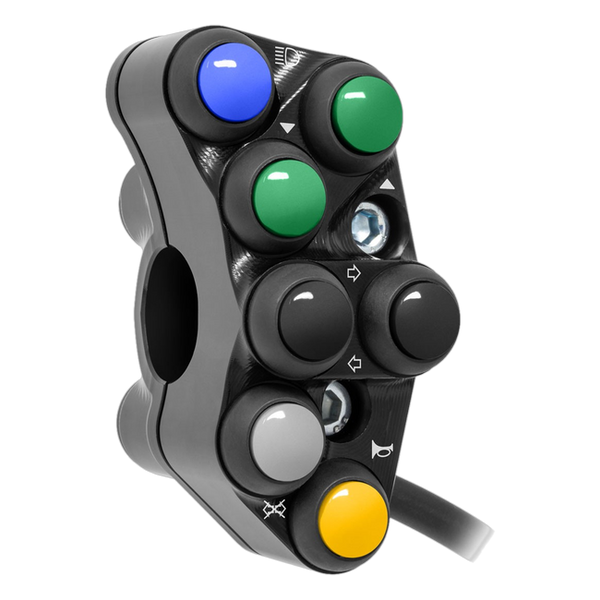 JetPrime JP PS AP046 Aprilia Tuono 457 — Street Left Handlebar Switch (Black) — view 5