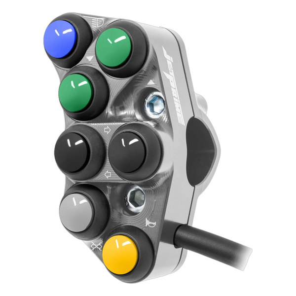JetPrime JP PS AP046 Aprilia Tuono 660 — Street Left Handlebar Switch (Titanium) — view 8