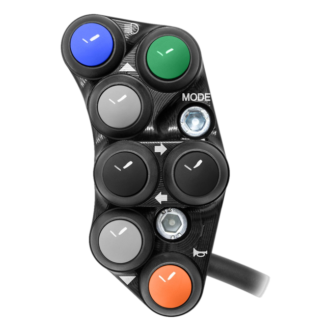 JetPrime JP PS KA004 Kawasaki ZX-10 RR — Street Left Handlebar Switch (Black) — view 1