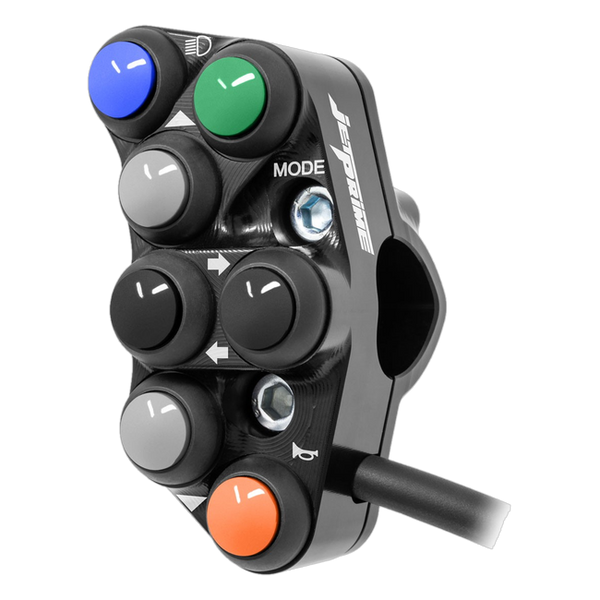 JetPrime JP PS KA004 Kawasaki ZX-10 R — Street Left Handlebar Switch (Black) — view 2