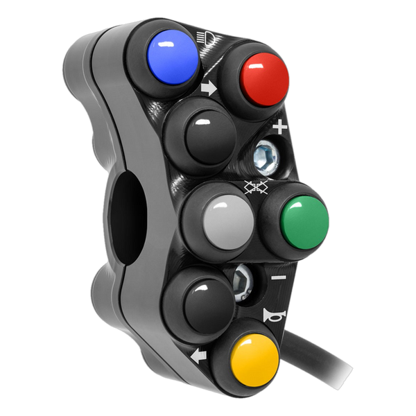 JetPrime JP PS AP660 Aprilia Tuono 660 — Street Left Handlebar Switch (Black) — view 3