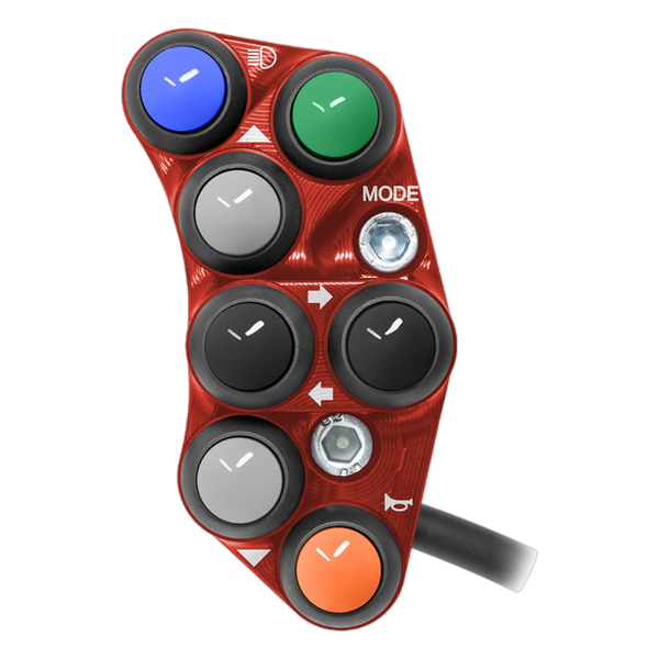 JetPrime JP PS KA004 Kawasaki ZX-10 RR — Street Left Handlebar Switch (Red) — view 5