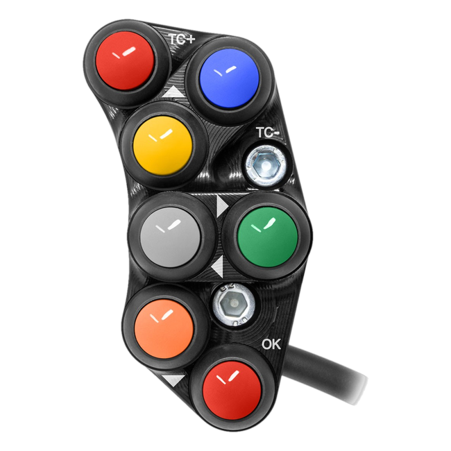 JetPrime JP PSR AP009 RF Aprilia RSV4 Factory — Race Left Handlebar Switch (Black) — view 1