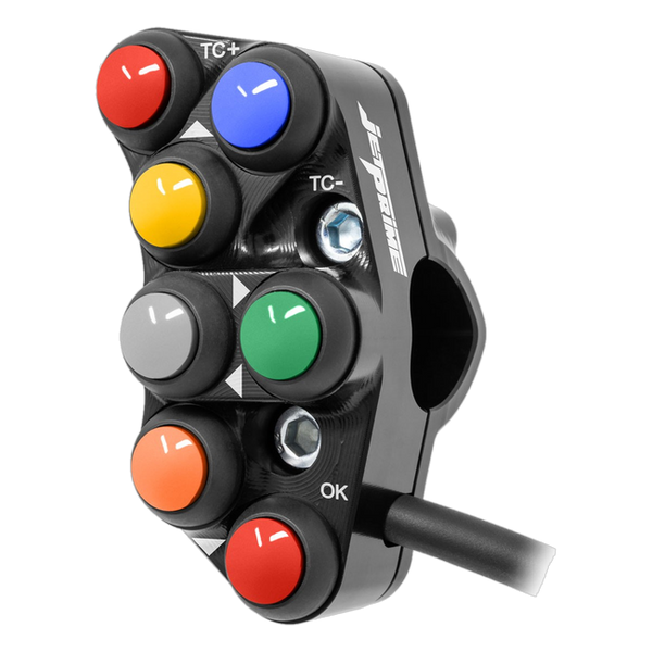 JetPrime JP PSR AP009 RF Aprilia RSV4 — Race Left Handlebar Switch (Black) — view 2