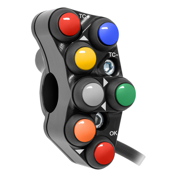 JetPrime JP PSR AP009 RF Aprilia Tuono V4 1100 Factory — Race Left Handlebar Switch (Black) — view 3