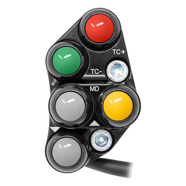 JetPrime JP PSR AP009 TC Aprilia Tuono V4 1100 — Race Left Handlebar Switch (Black) — view 1