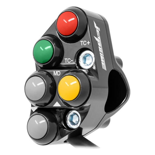 JetPrime JP PSR AP009 TC Aprilia Tuono V4 1100 — Race Left Handlebar Switch (Black) — view 2