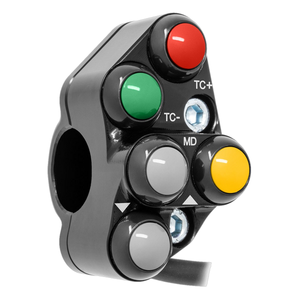 JetPrime JP PSR AP009 TC Aprilia Tuono V4 1100 — Race Left Handlebar Switch (Black) — view 3