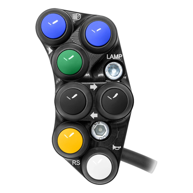 JetPrime JP PS KA054 Kawasaki ZX-10 RR — Street Left Handlebar Switch (Black) — view 1