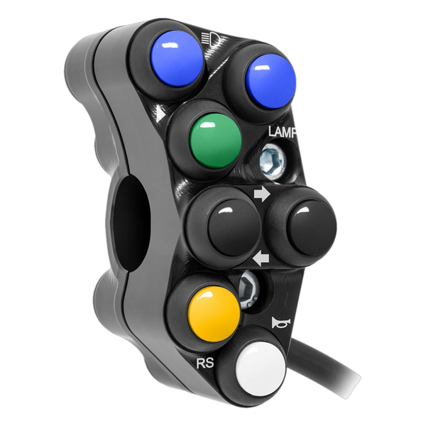 JetPrime JP PS KA054 Kawasaki ZX-10 RR — Street Left Handlebar Switch (Black) — view 3
