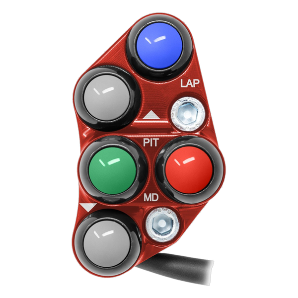 JetPrime JP PSR KA004 Kawasaki ZX-10 R — Race Left Handlebar Switch (Red) — view 5