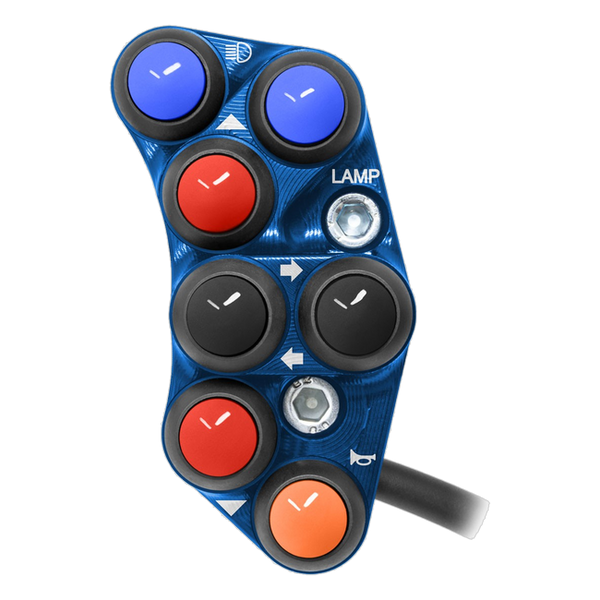 JetPrime JP PS YA013 Yamaha R6 — Street Left Handlebar Switch (Blue) — view 4