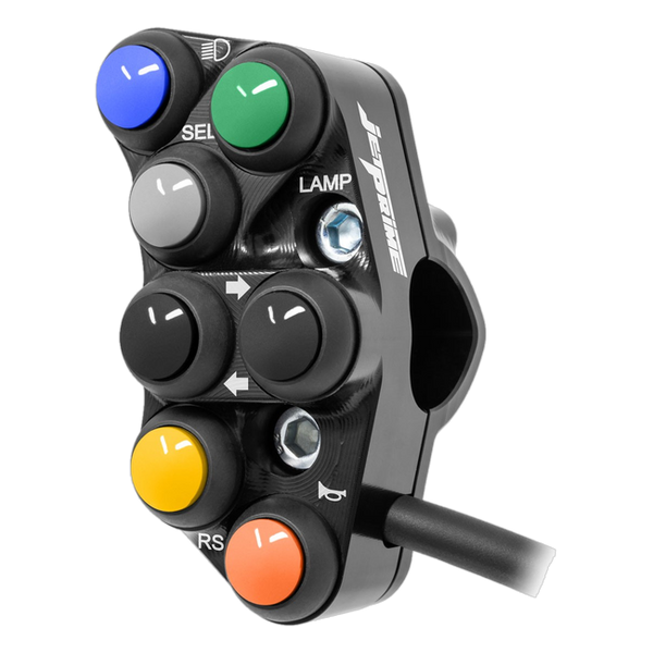 JetPrime JP PS YA073 Yamaha R7 — Street Left Handlebar Switch (Black) — view 2