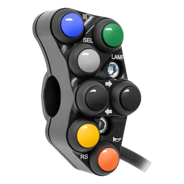 JetPrime JP PS YA073 Yamaha R7 — Street Left Handlebar Switch (Black) — view 3