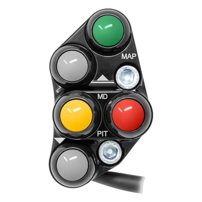 JetPrime JP PSR YA033 Yamaha R1 — Race Left Handlebar Switch (Black) — view 1