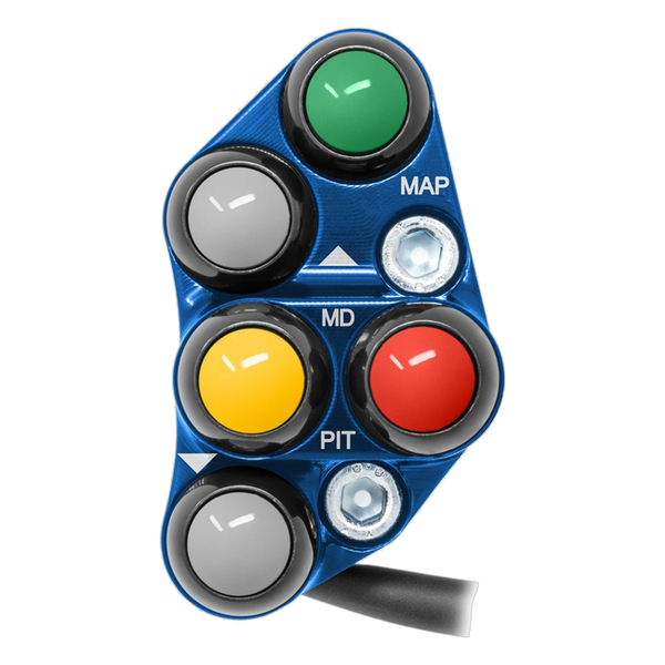 JetPrime JP PSR YA033 Yamaha YZF-R1 Race — Race Left Handlebar Switch (Blue) — view 6