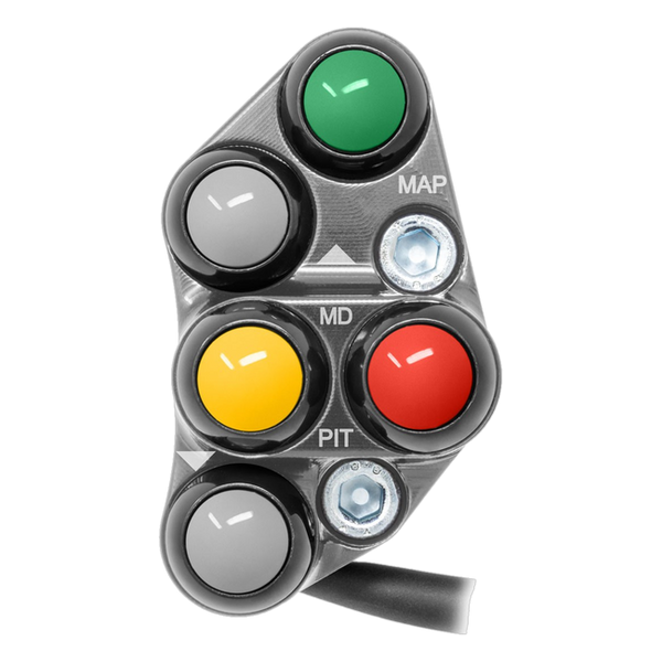 JetPrime JP PSR YA033 Yamaha YZF-R1 Race — Race Left Handlebar Switch (Titanium) — view 10