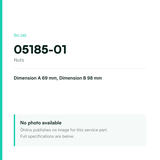 Öhlins Lock nut 69/98