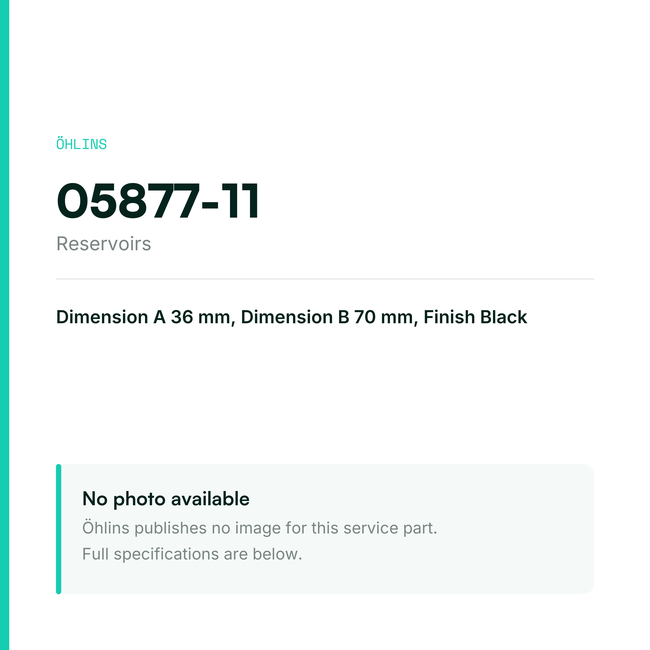 Öhlins Reservoir 36/70 black