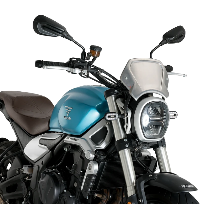 Puig Aluminium Front Plate Windshield – Headlight Bracket Mount – for Voge 500AC (2021–2026)