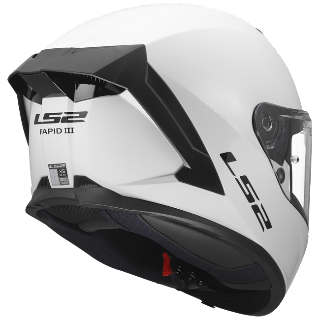 LS2 FF820 Rapid III Helmet – Solid Gloss White