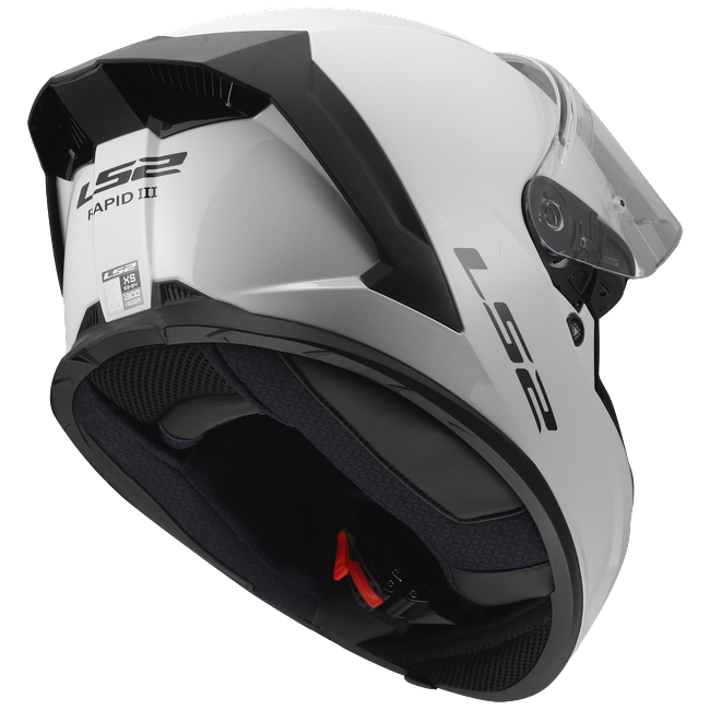 LS2 FF820 Rapid III Helmet – Solid Gloss White