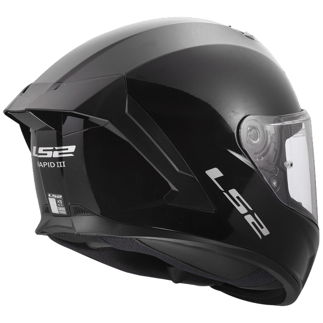LS2 FF820 Rapid III Helmet – Solid Gloss Black