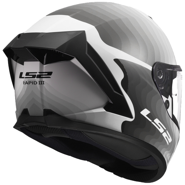 LS2 FF820 Rapid III Helmet – Flow White/Grey