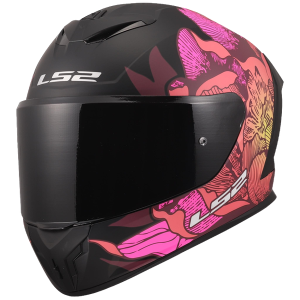 LS2 FF820 Rapid III Helmet – Poppies II Black/Pink