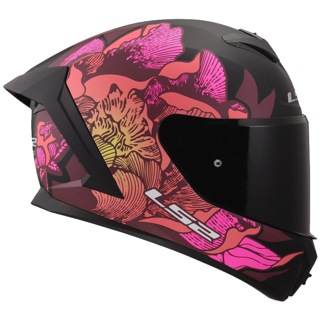 LS2 FF820 Rapid III Helmet – Poppies II Black/Pink