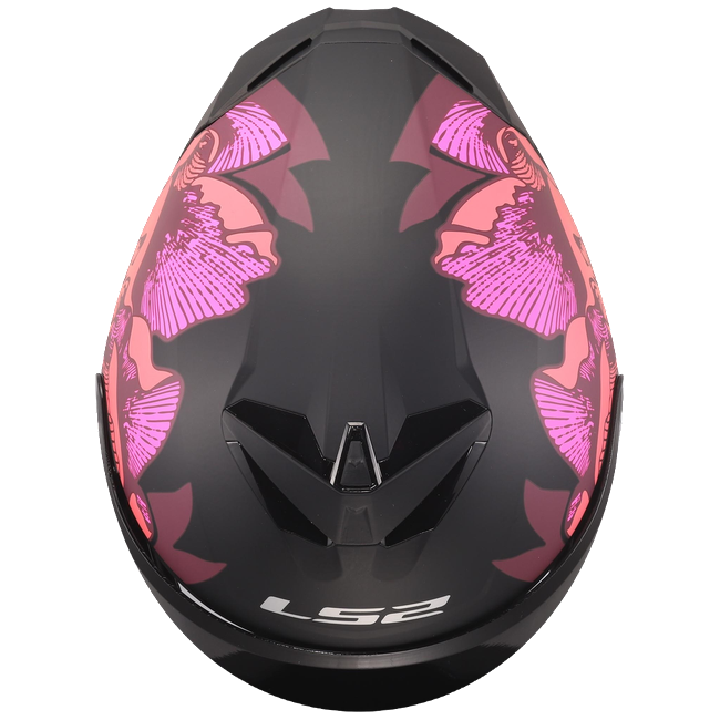 LS2 FF820 Rapid III Helmet – Poppies II Black/Pink