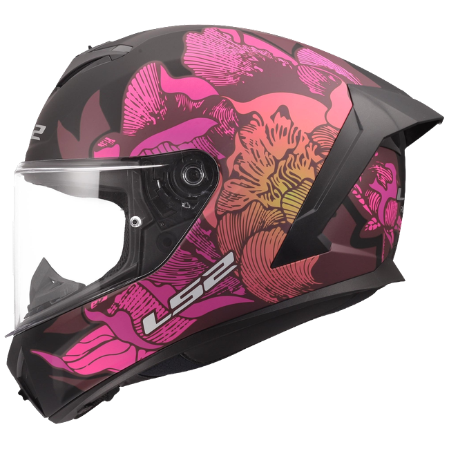 LS2 FF820 Rapid III Helmet – Poppies II Black/Pink