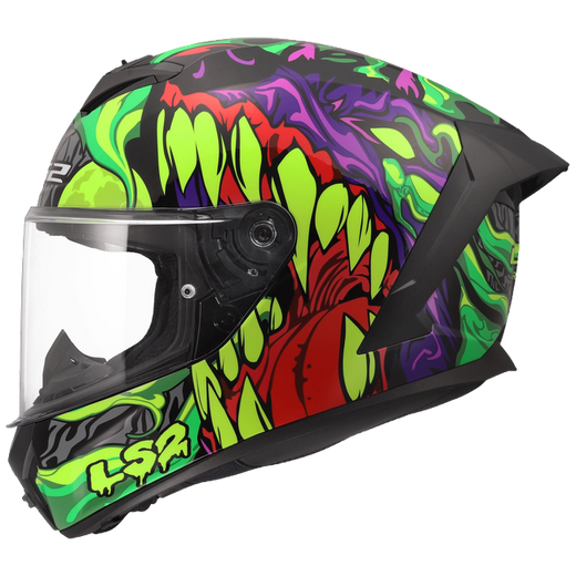 LS2 FF820 Rapid III Helmet – Lycant Purple/Green