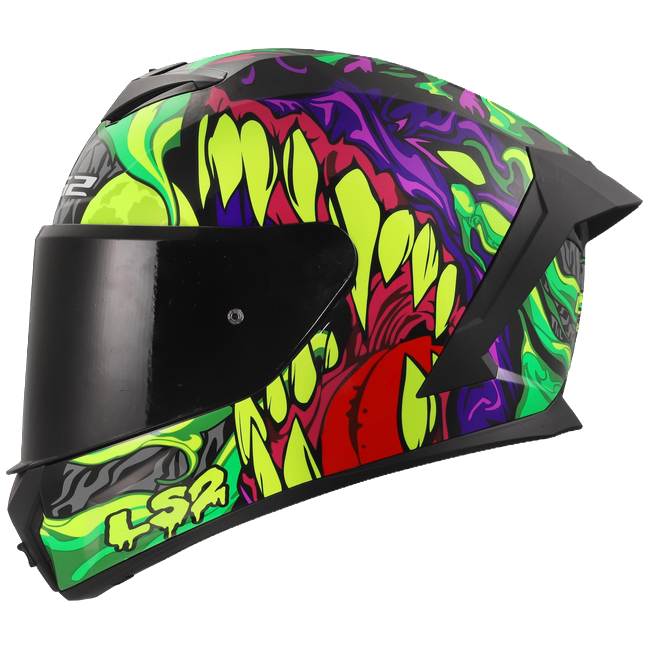 LS2 FF820 Rapid III Helmet – Lycant Purple/Green