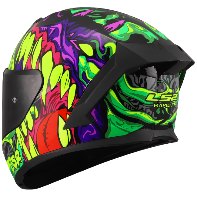 LS2 FF820 Rapid III Helmet – Lycant Purple/Green