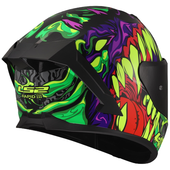 LS2 FF820 Rapid III Helmet – Lycant Purple/Green