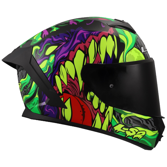 LS2 FF820 Rapid III Helmet – Lycant Purple/Green