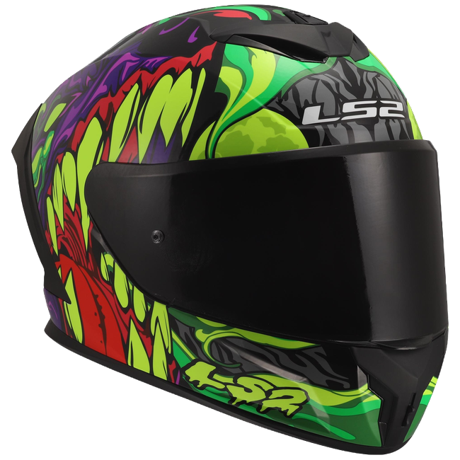 LS2 FF820 Rapid III Helmet – Lycant Purple/Green