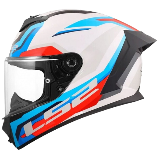 LS2 FF820 Rapid III Helm – Hyper White/Blue/Red