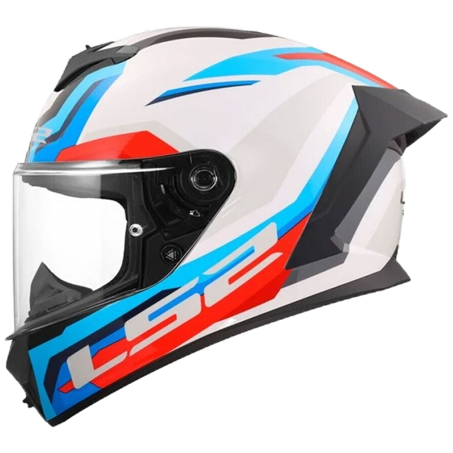 LS2 FF820 Rapid III Helmet – Hyper White/Blue/Red