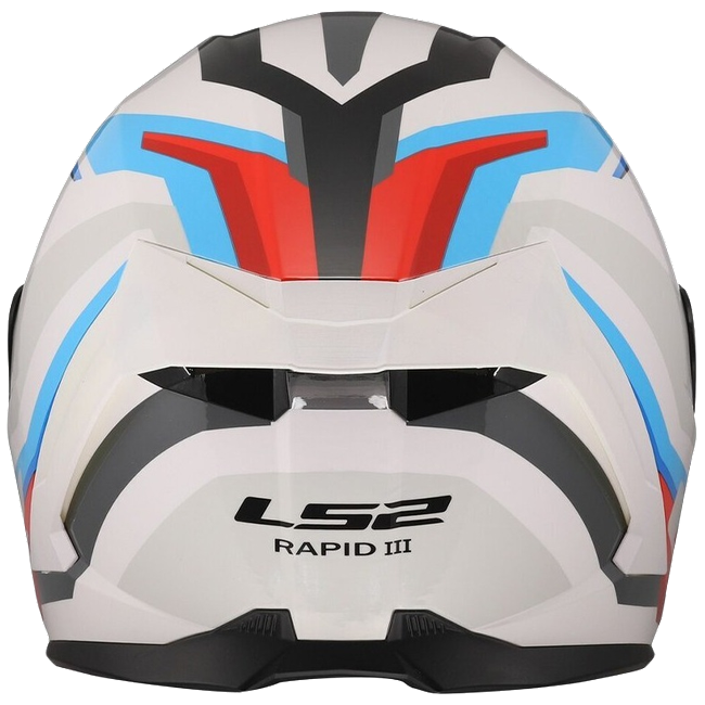 LS2 FF820 Rapid III Helmet – Hyper White/Blue/Red