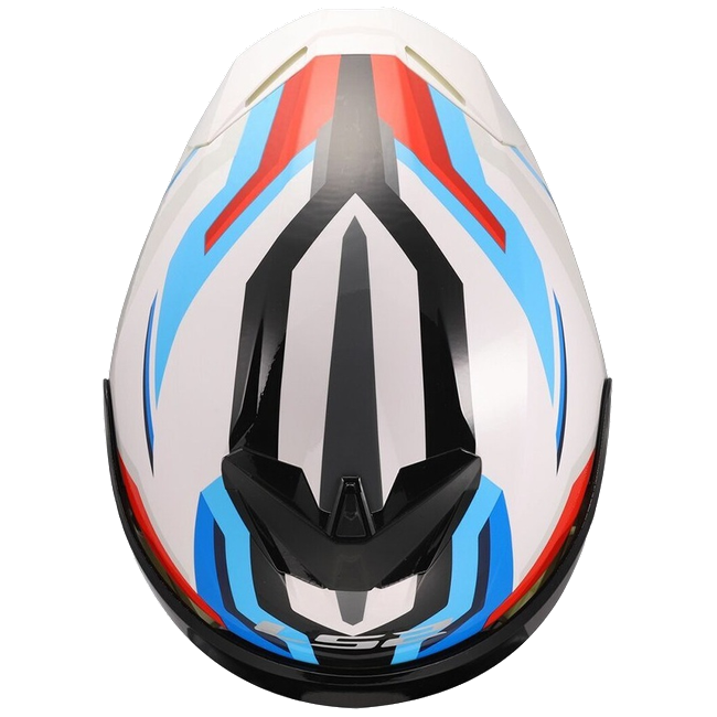LS2 FF820 Rapid III Helmet – Hyper White/Blue/Red