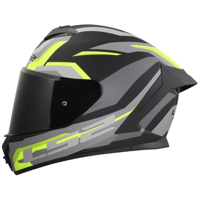 LS2 FF820 Rapid III Helmet – Hyper Black/Hi-Vis Yellow