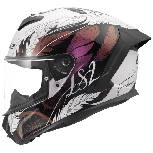 LS2 FF820 Rapid III Helm – Boho White/Black/Pink
