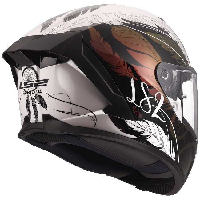 LS2 FF820 Rapid III Helmet – Boho White/Black/Pink