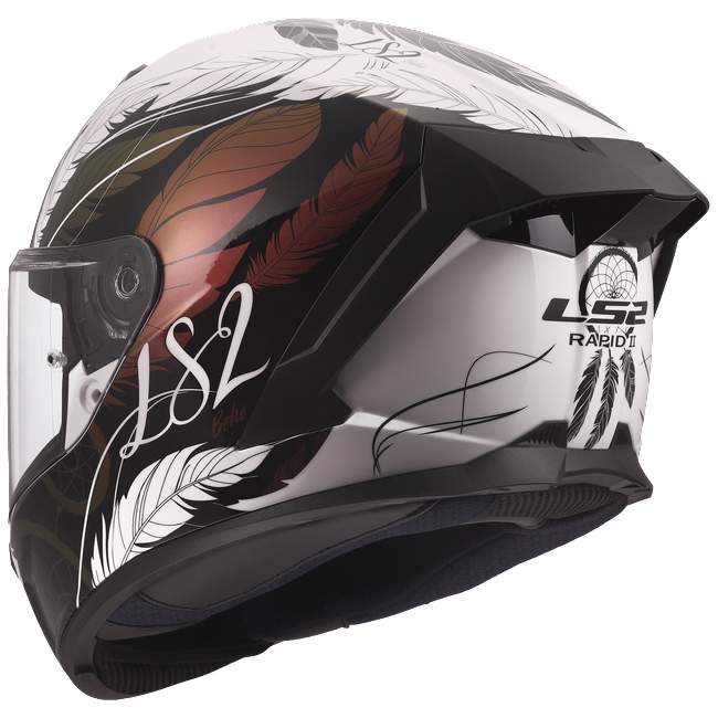 LS2 FF820 Rapid III Helmet – Boho White/Black/Pink