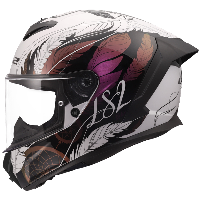 LS2 FF820 Rapid III Helmet – Boho White/Black/Pink
