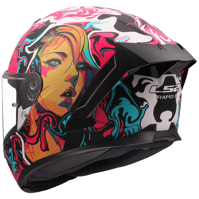 LS2 FF820 Rapid III Helmet – Cyberg Purple/Cyan