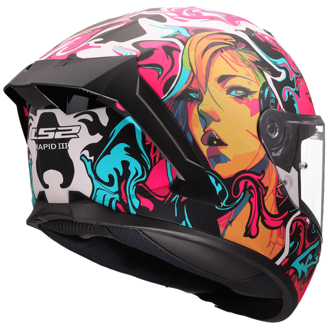 LS2 FF820 Rapid III Helmet – Cyberg Purple/Cyan